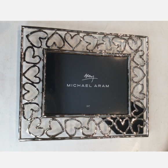 Michael Aram Silver Heart Motif Frame - Picture 1 of 5